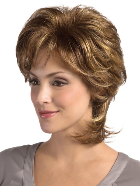 Glamorous Lace Front Wavy Chin Length Classic Wigs