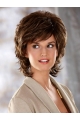 Tempting Brown Wavy Chin Length Classic Wigs