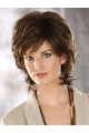 Tempting Brown Wavy Chin Length Classic Wigs