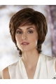 Affordable Brown Wavy Chin Length Classic Wigs