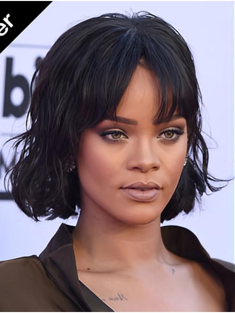 Lace Front Wavy 10" Durable Rihanna Wigs