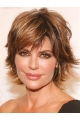 10" Capless Chin Length Synthetic Wavy Lisa Rinna Wigs