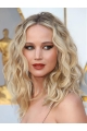 14" Lace Front Chin Length Synthetic Wavy Jennifer Lawrence Wigs