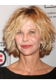 Wavy Chin Length Blonde Synthetic Meg Ryan Wigs