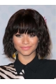 Capless 12" Wavy Chin Length Bobs Zendaya Wigs