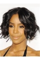 Wavy Black Bobs Full Lace Chin Length Kelly Rowland Wigs