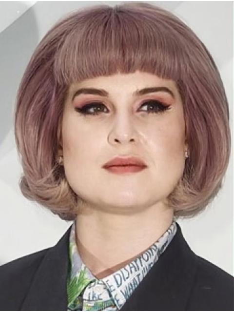 Chin Length Capless Synthetic Wavy 12" Kelly Osbourne Wigs