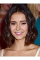 Bobs Wavy Chin Length Brown Full Lace Nina Dobrev Wigs