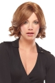 Sassy Remy Human Hair Monofilament Wavy Medium Wigs