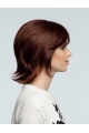 Brown Style Wavy Remy Human Hair Medium Wigs