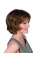 Soft Brown Wavy Chin Length Bob Wigs