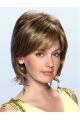 Impressive Synthetic Brown Wavy Medium Wigs