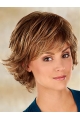 Glamorous Synthetic Brown Wavy Medium Wigs