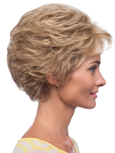 Blonde Wavy Synthetic Fashionable Medium Wigs