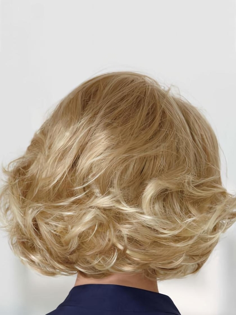 Glamorous Blonde Wavy Chin Length Classic Wigs