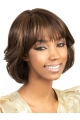 Brown Wavy Synthetic Modern Medium Wigs