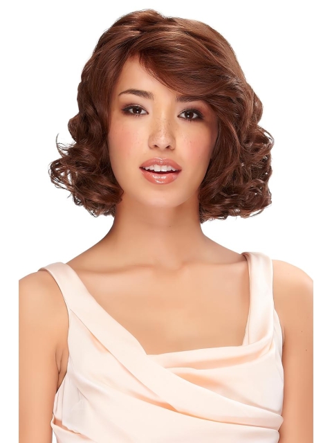 Cool Monofilament Wavy Chin Length Classic Wigs