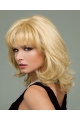 Beautiful Blonde Wavy Chin Length Human Hair Wigs