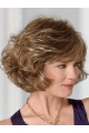 Lace Front Elegant Wavy Synthetic Medium Wigs