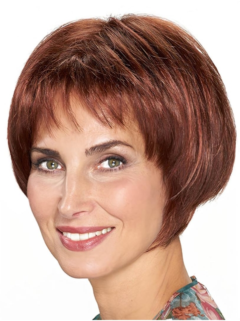 Monofilament Synthetic Chin Length 10" Bob Wigs