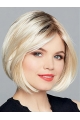 Chin Length Straight Ombre/2 tone Monofilament Bobs Ladies Synthetic Wigs