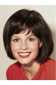 Black Straight Chin Length Bobs Monofilament Wig