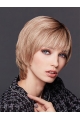 10" Chin Length Straight Blonde Remy Human Hair Ladies Monofilament Wigs