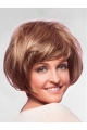 Chin Length 10" Monofilament Blonde Straight Short Bob Hairstyles