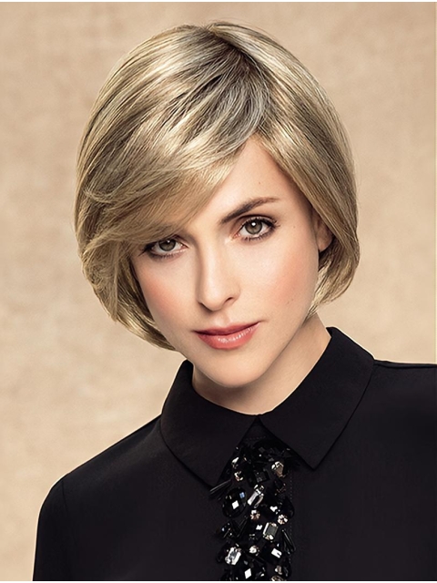 Chin Length Monofilament Synthetic Straight Bob Wigs