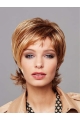 10" Blonde Chin Length Layered Straight Good Quality Synthetic Wigs