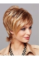 10" Blonde Chin Length Layered Straight Good Quality Synthetic Wigs