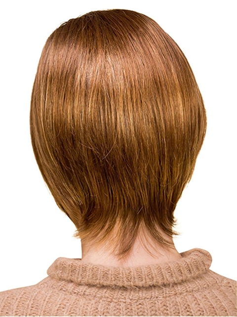 100% Hand-tied Blonde Chin Length Straight 10" Bobs Synthetic Wigs Online