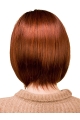 Synthetic 10" Straight Chin Length Copper Bob Wigs