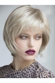 100% Hand-tied Platinum Blonde Synthetic 10" Chin Length Ladies Bob Wigs