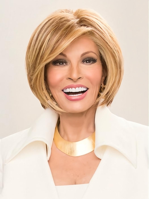 Monofilament Straight 6" Bob Blonde Hair Wigs