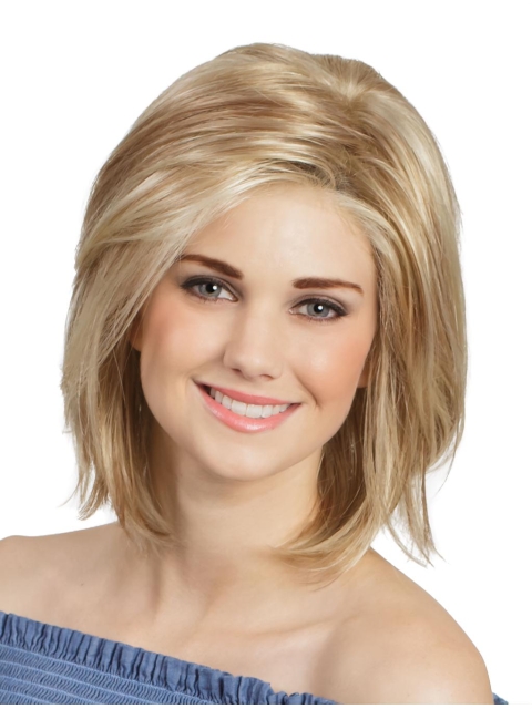 Monofilament Straight 12" Blonde Bob Wigs