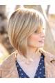 12" Chin Length Blonde Straight Affordable Bob Wigs