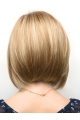 12" Chin Length Blonde Straight Affordable Bob Wigs