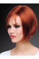 Hairstyles 10" Chin Length Straight Copper Bob Wigs