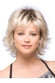 Fashionable Blonde Straight Chin Length Synthetic Wigs