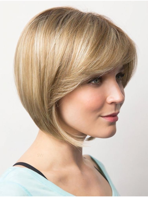 10" Chin Length Blonde Straight Fabulous Bob Wigs