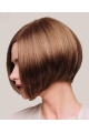 Ideal 10" Chin Length Straight Brown Bob Wigs