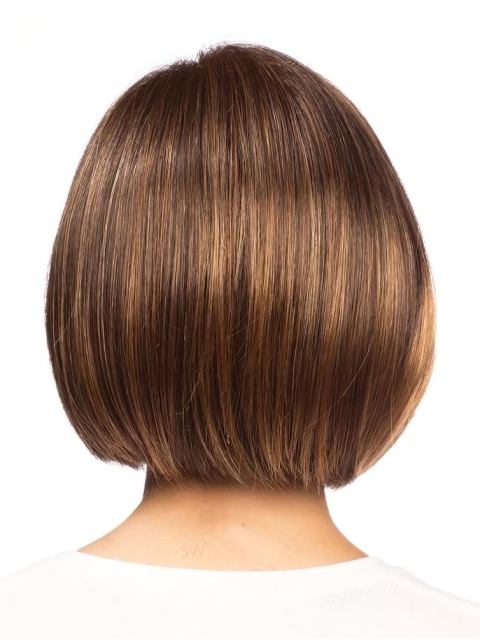 10" Chin Length Auburn Straight Fashionable Bob Wigs