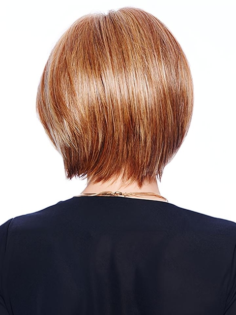 10" Straight Auburn Synthetic Bob Wigs