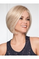 Straight Blonde Chin Length Bob Monofilament Synthetic Wigs