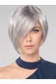 Straight Chin Length 10" Monofilament Convenient Grey Wigs