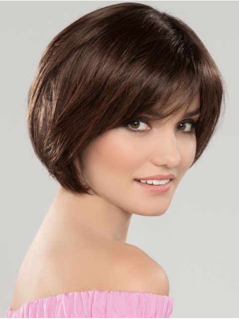 10" Chin Length Brown Straight Bob Wigs