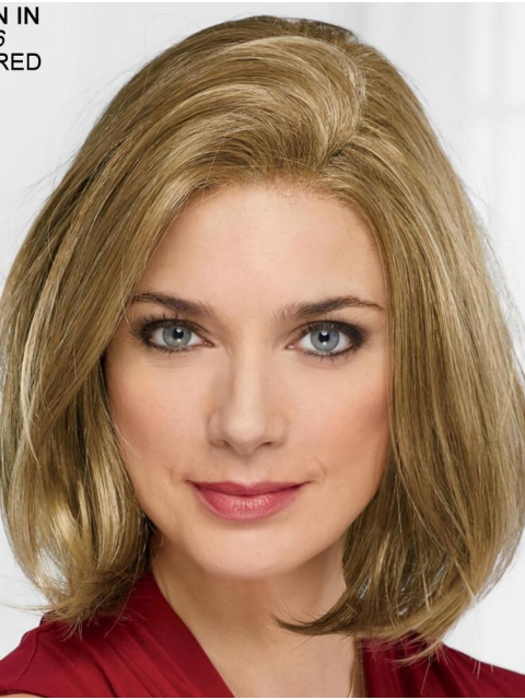 12" Chin Length Blonde Straight Modern Bob Wigs