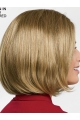 12" Chin Length Blonde Straight Modern Bob Wigs