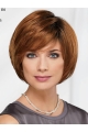 10" Chin Length Auburn Straight Comfortable Bob Wigs